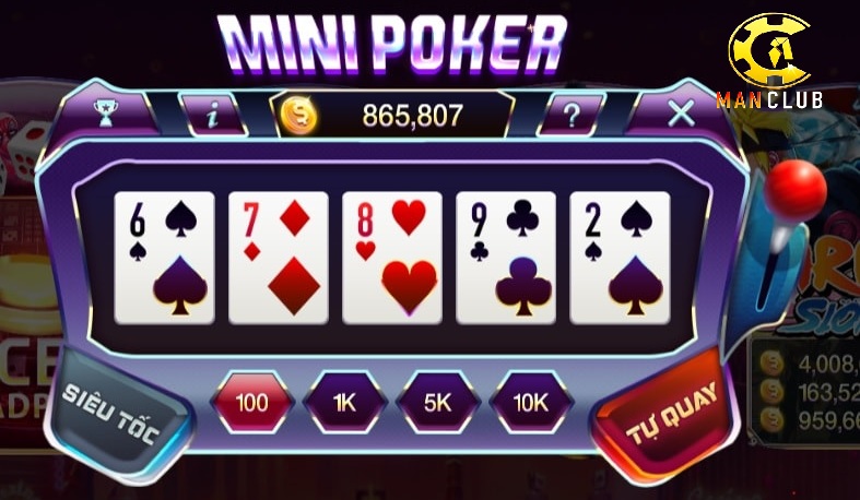 gioi thieu mini poker tai manclub Giới thiệu mini poker tại manclub